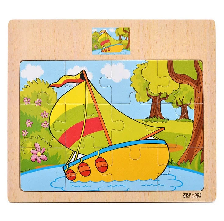 Kid Puzzles Wooden Toys